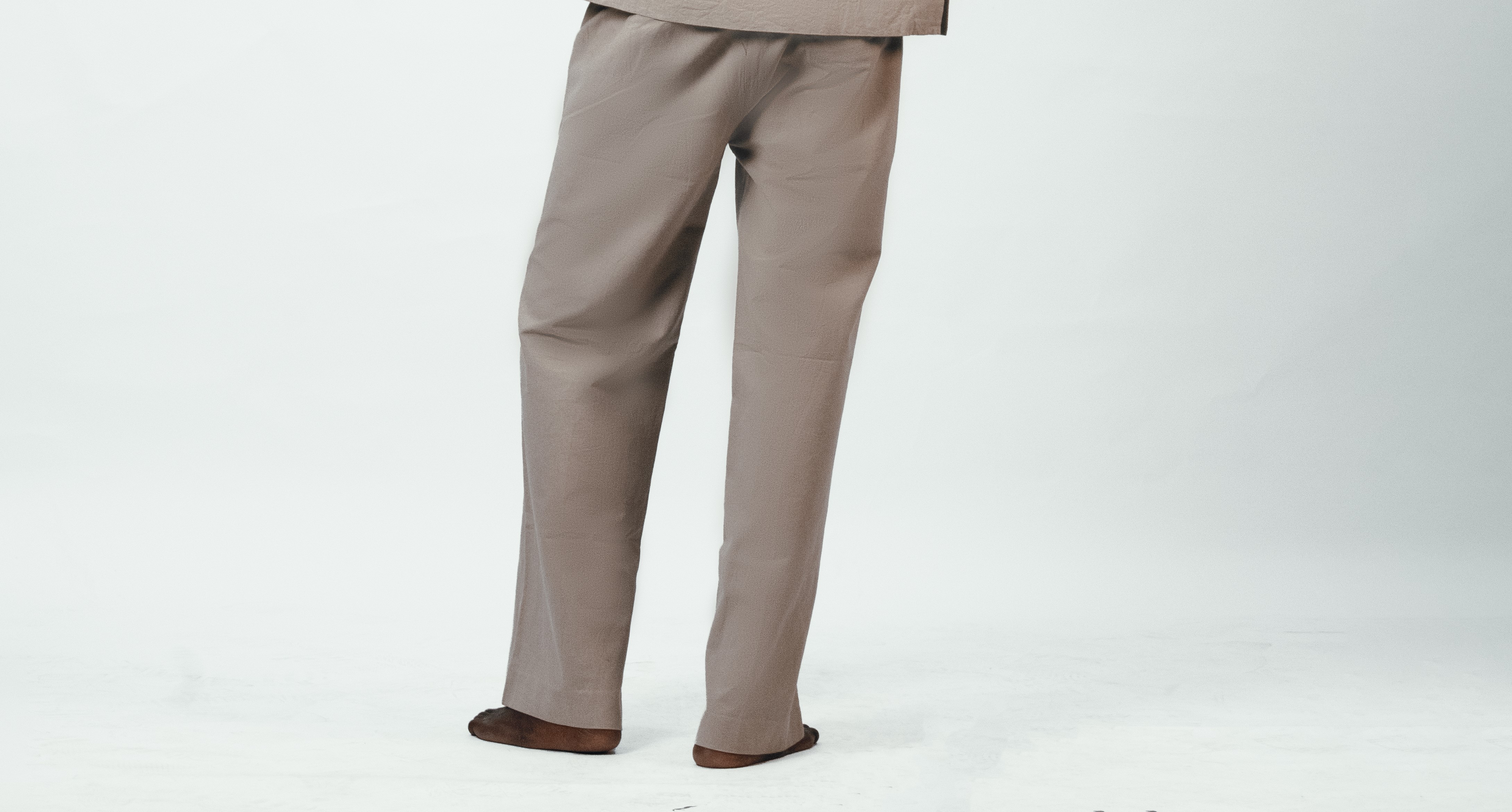 Two-Tone Linen Pants